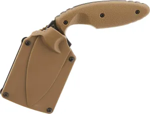 KA-BAR 1477CB, TDI Law Enforcement Clip, Partial Serrated, Coyote Brown, Hard Sheath , 5 5/8"