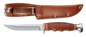 Ka-Bar Knives Hunter Fixed Blade With Leather Sheath KA1232