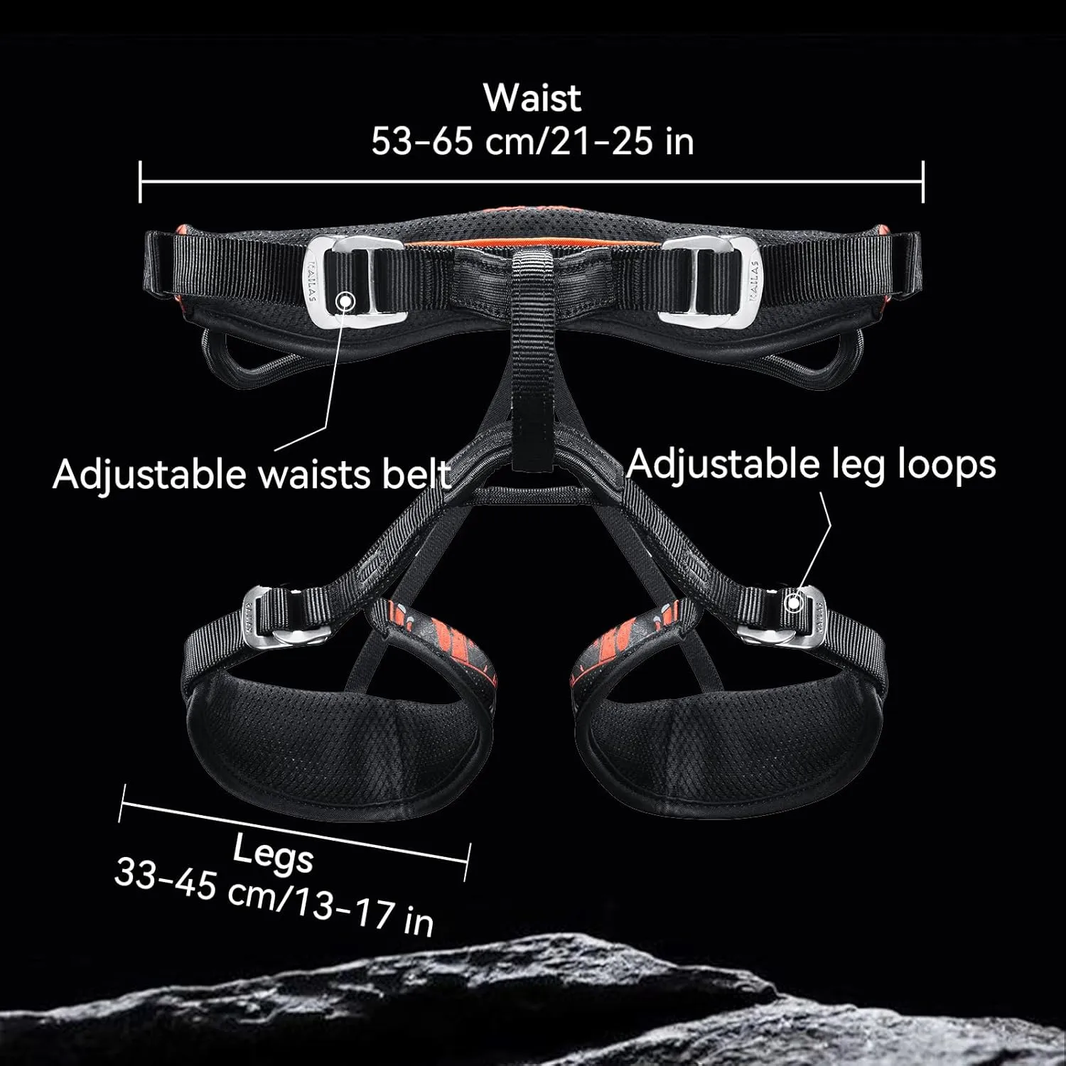 KAILAS Kids Climbing Harness Children's Safety Belt Child Adjustable Rappelling Harness Comfortable Tree Climbing Outdoor