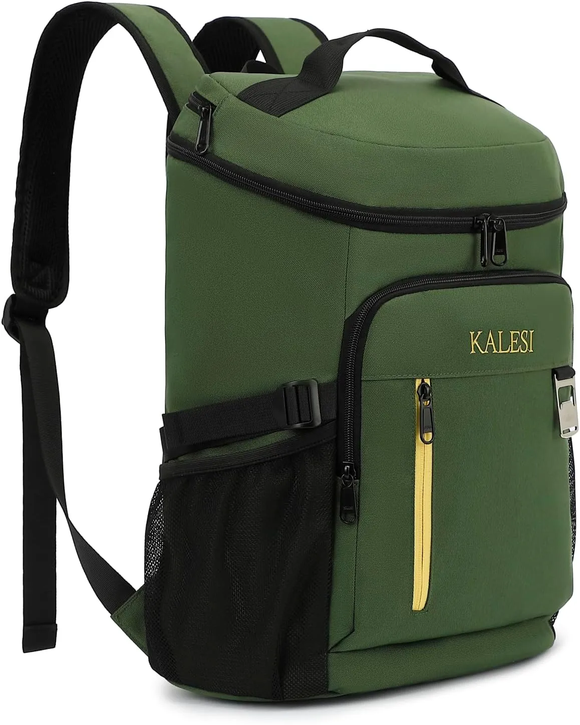 Kalesi Cooler Backpack 36 Cans Lightweight Insulated Backpack Cooler Leak-Proof Travel Camping Lunch Backpack Outdoor Cutlery Backpack for Men and Women