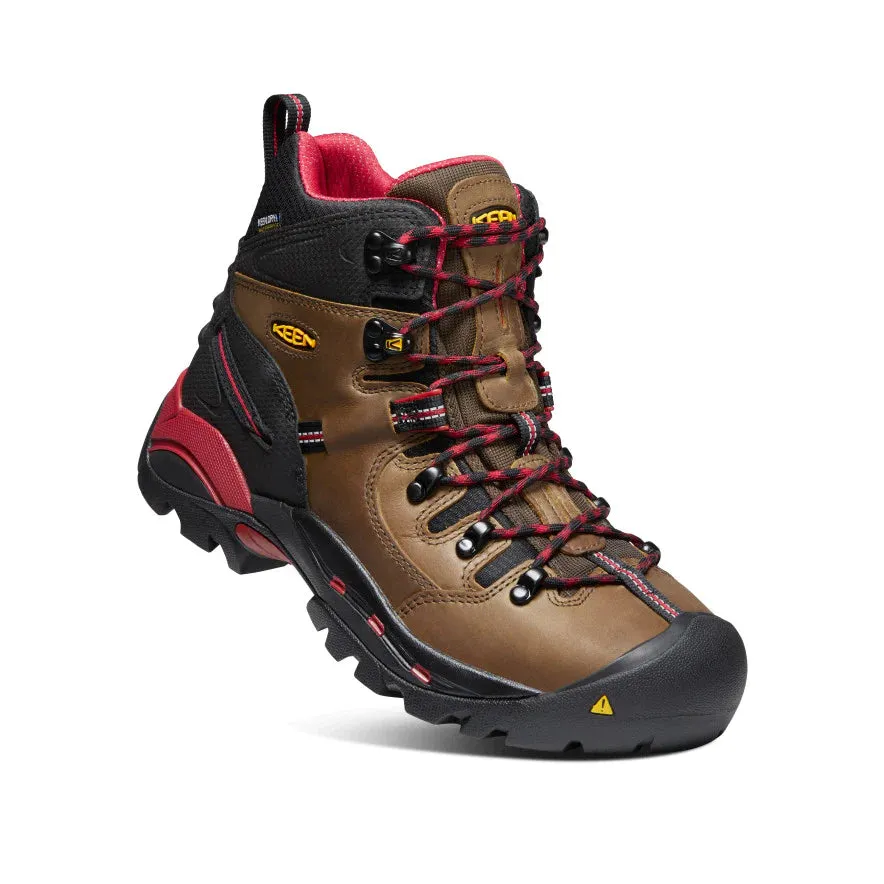 Keen Men's Pittsburgh 6" Waterproof Boot (Steel Toe) 13D Bison