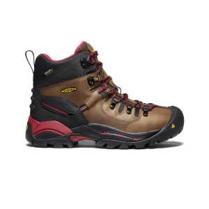 Keen Men's Pittsburgh 6" Waterproof Boot (Steel Toe) 13D Bison