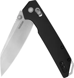Kershaw Iridium Reverse Tanto Folding Pocket Knife, Sleek 3.4 inch D2 Steel Blade, DuraLock Locking Mechanism, Aluminum Handle, Designed in the USA