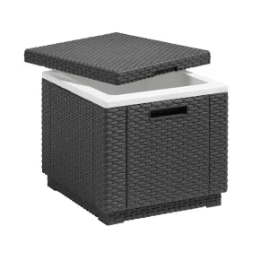 Keter Ice Cube 2in1 Drink Cooler & Table Cool Box Outdoor Garden Patio