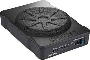 KICKER 51HS10 10" Hideaway Under-Seat Powered Car Subwoofer Compact Sub HS10