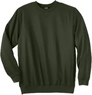 KingSize Men's Big & Tall Tall Ultra-Light Comfort Fleece Crewneck Sweatshirt