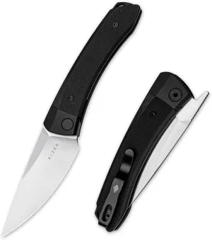 Kizer Mini Momo EDC Pocket Knife, 3.2” Nitro V Blade Pocket Folding Knife with Aluminum G10 Handle, Front Flipper EDC knife with Pocket Clip for Men Women, Camping Hunting Survival Knives V3663M1