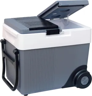 Koolatron Portable Cooler - Electric Cooler for Car, Camping, Travel, 12 V Insulated Hard Sided Refrigerator for Vehicle, Boat, Truck, No Ice Cooling, Cools Drinks,Food for Road Trip, 33 qt