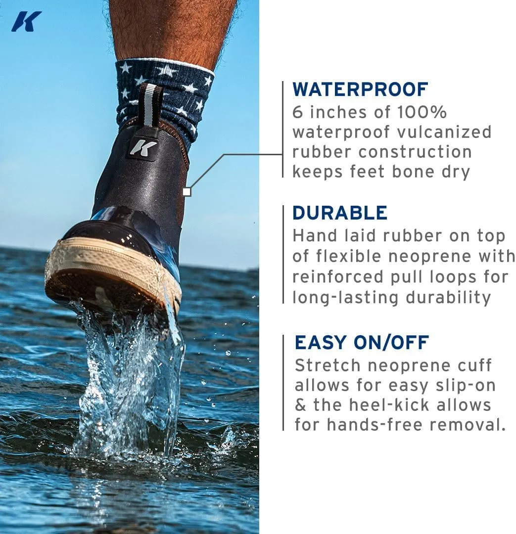 Korkers Mens Neo Flex Ankle Boot w/Fixed Kling-On Deck Soles