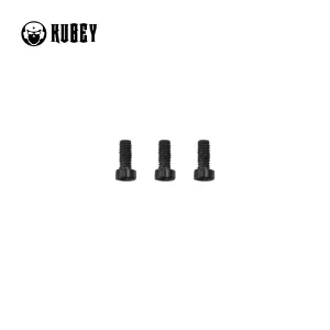 Kubey Stainless Steel Body Screw for EDC Pocket Knives, 3 Pieces, Hex-T8, Black, KH009