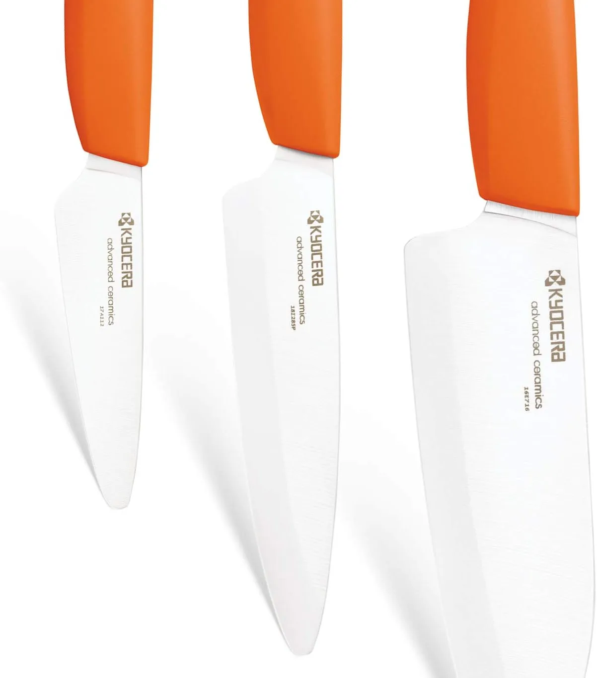 Kyocera Advanced Ceramic Revolution Series 3-inch Paring Knife, Orange Handle, White Blade