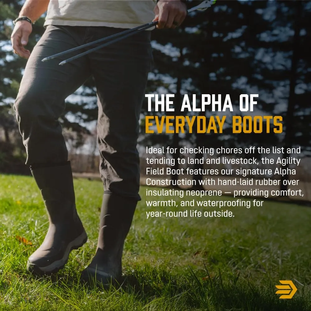 LaCrosse Alpha Agility Field Boot for Men - Hunting Shoes with Jersey/Polyester Lining, Active Fit, Kick-Off Heel Plate, Non-Insulated