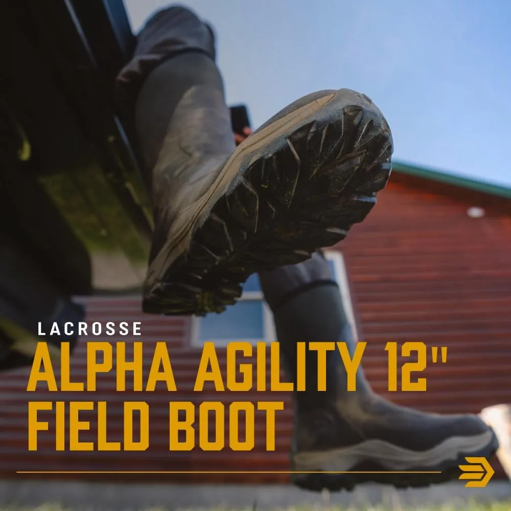 LaCrosse Alpha Agility Field Boot for Men - Hunting Shoes with Jersey/Polyester Lining, Active Fit, Kick-Off Heel Plate, Non-Insulated