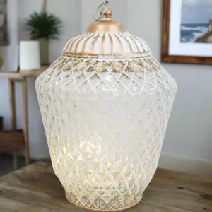 Lantern Xlarge Led Vasa Gold/wash