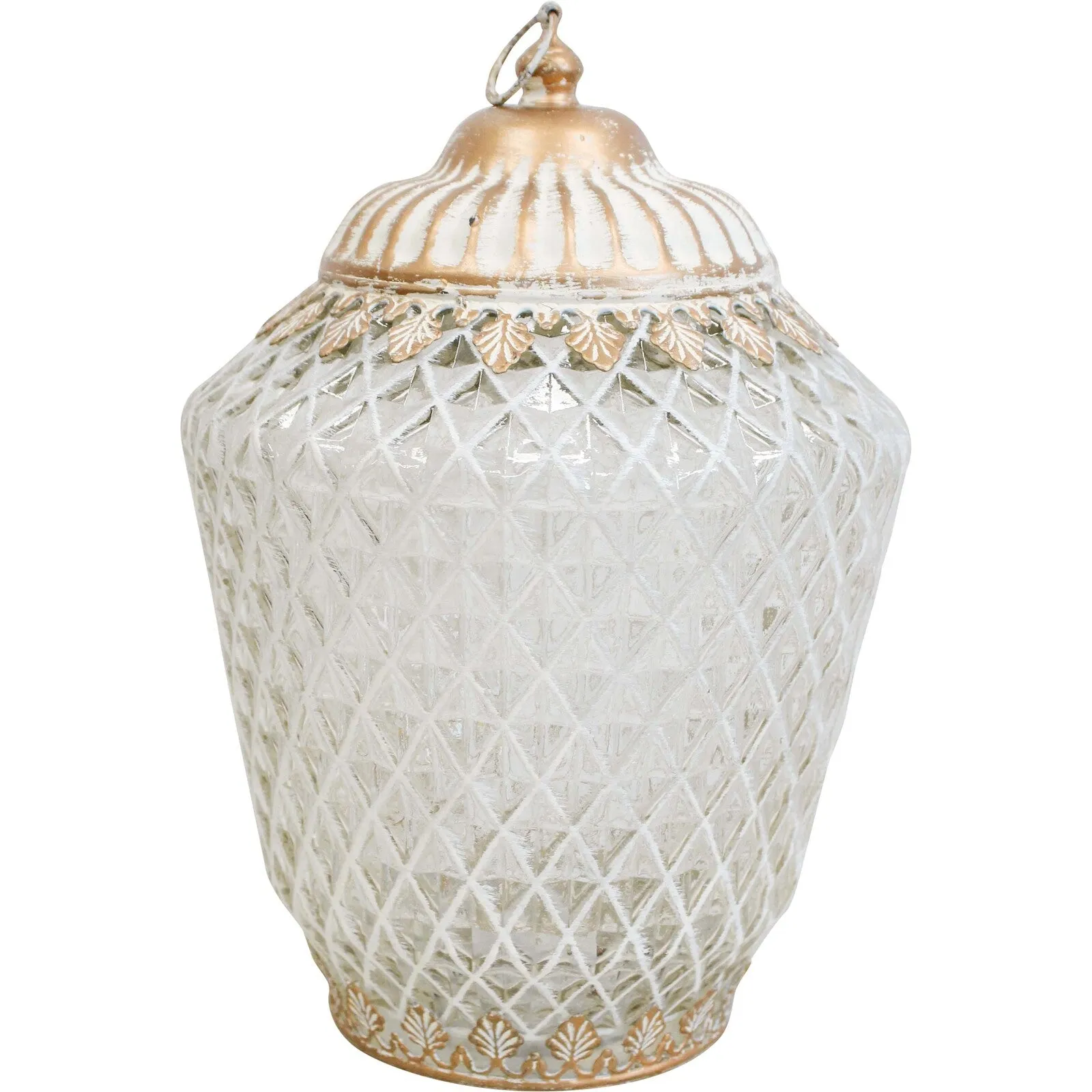 Lantern Xlarge Led Vasa Gold/wash