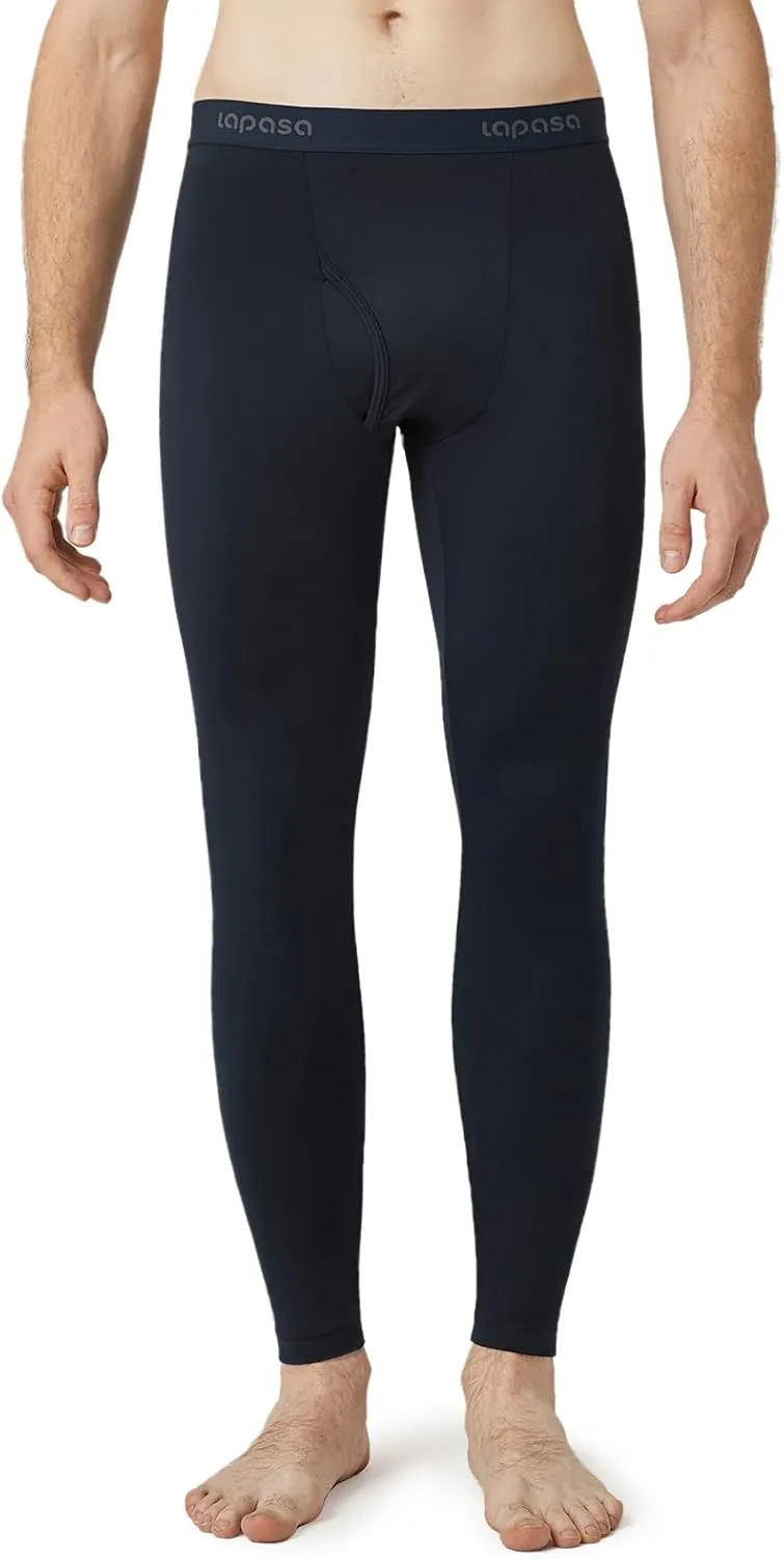 LAPASA Men's Thermal Underwear Bottom Long Johns Pants Base Layer Lightweight Midweight Heavyweight Cold Weather M10/M25/M56