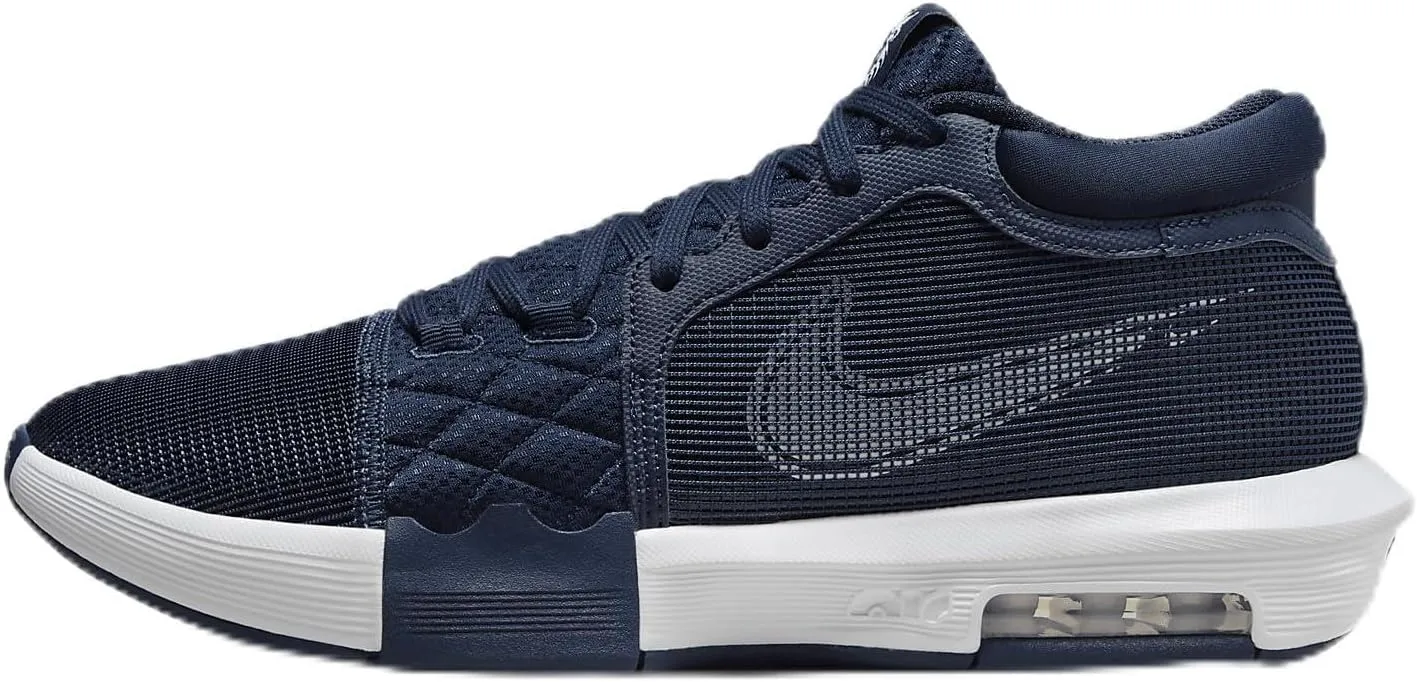 Lebron Witness 8 (Team Bank) Basketball Shoes (FB9944-400, College Navy/College Navy/White) Size 7