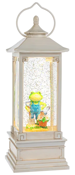 LED Glitter Frog Lantern