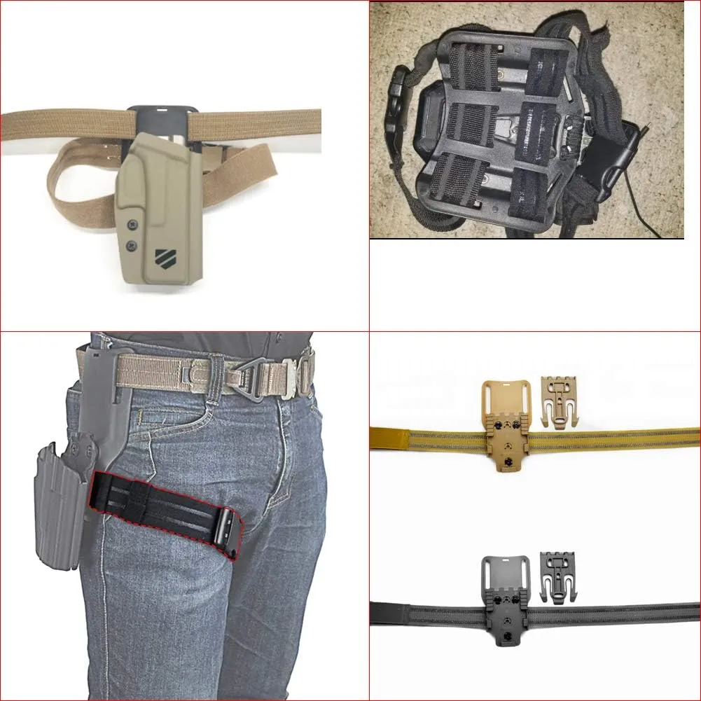 Leg Strap for Drop Leg Holster Tactical Thigh Belt for Gun Holsters Knife 1.5in/36mm EDC Leg Hanger for Men Women