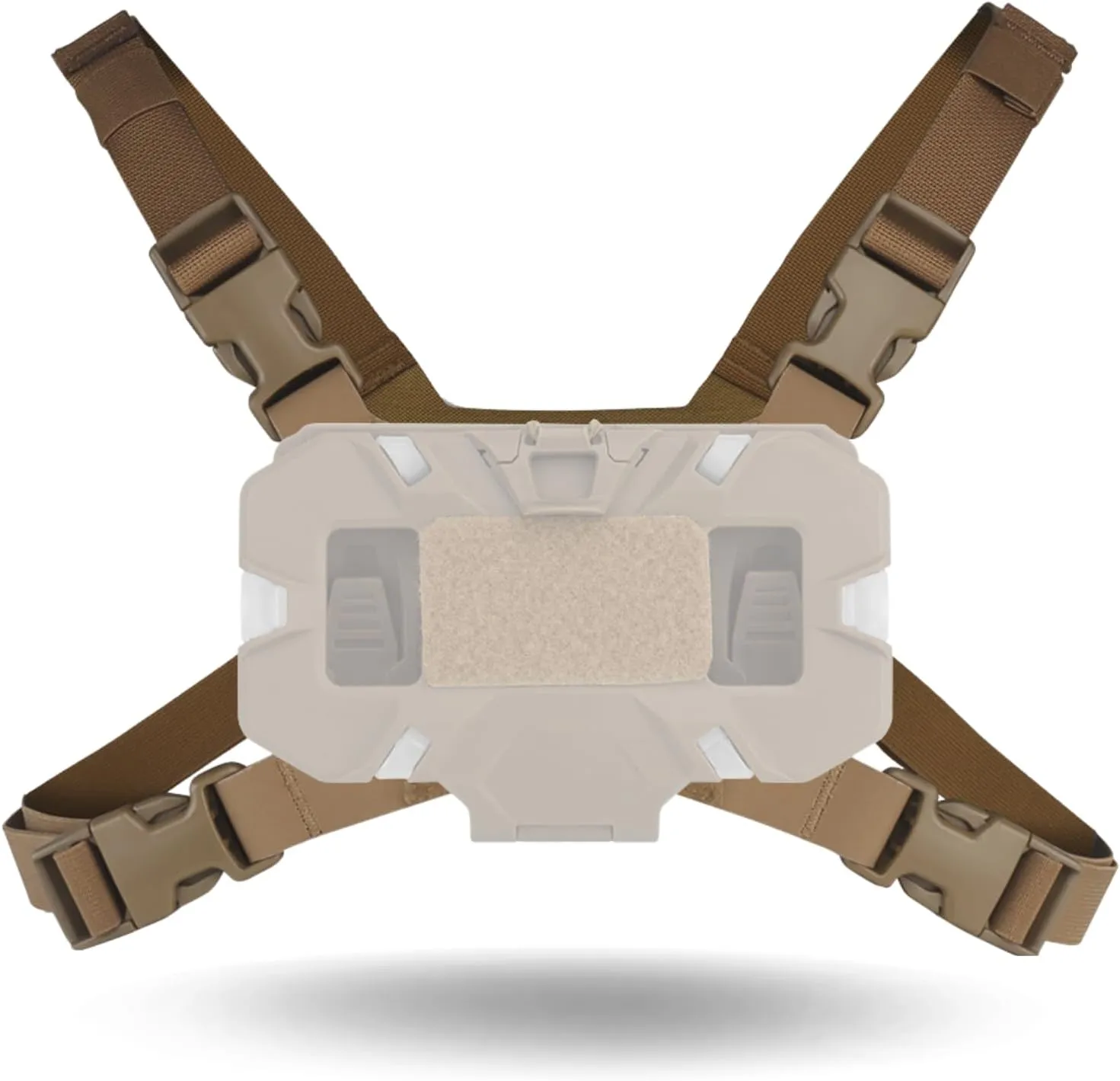 Let-Me-Be FoldPanel Harness Navigation Board Chest Rig for Plate Carrier Phone Mount Molle Holder,Lightweight Outdoor Hiking Fishing Cycling Tactical Chest Vest Phone Carrier Accessories