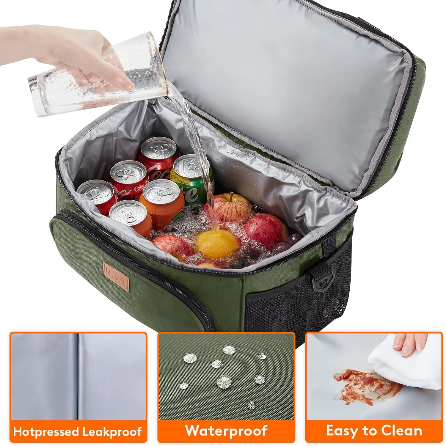 Lifewit Large Cooler Bag Insulated Lunch Bag Lightweight Portable Cool Bag Double Layer for Picnic, Beach, Work, Trip