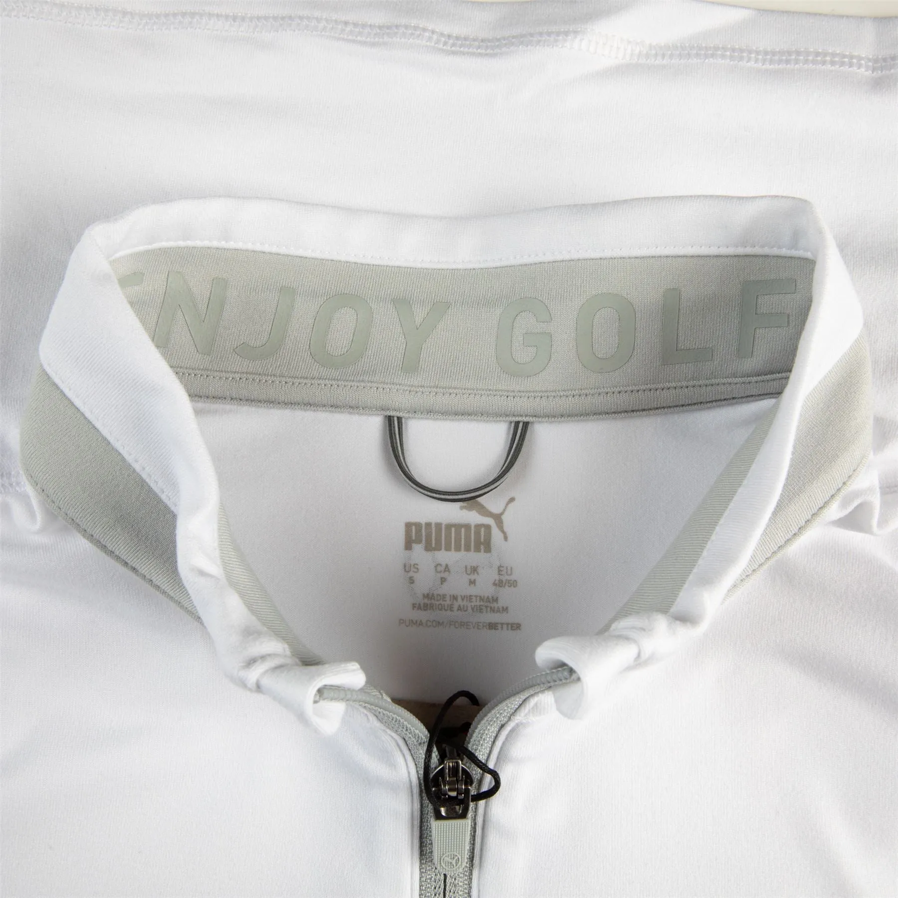Lightweight Quarter Zip White Glow-Ash Gray