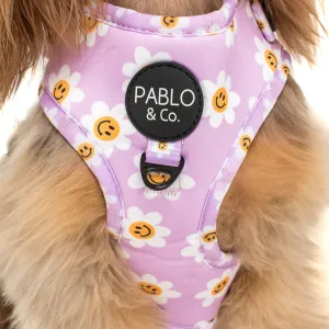 Lilac Smiley Flowers Adjustable Harness