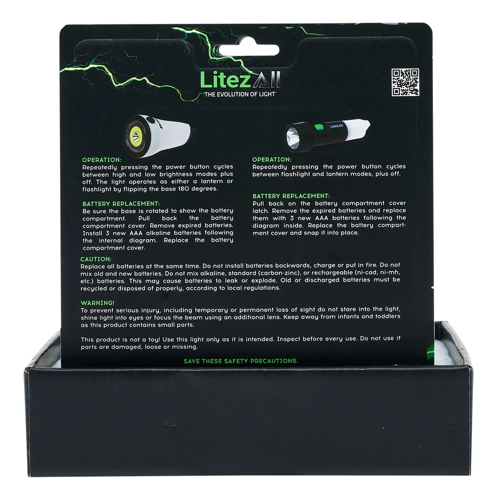 LitezAll Combo Lantern and Flashlight Combo 2 Pack