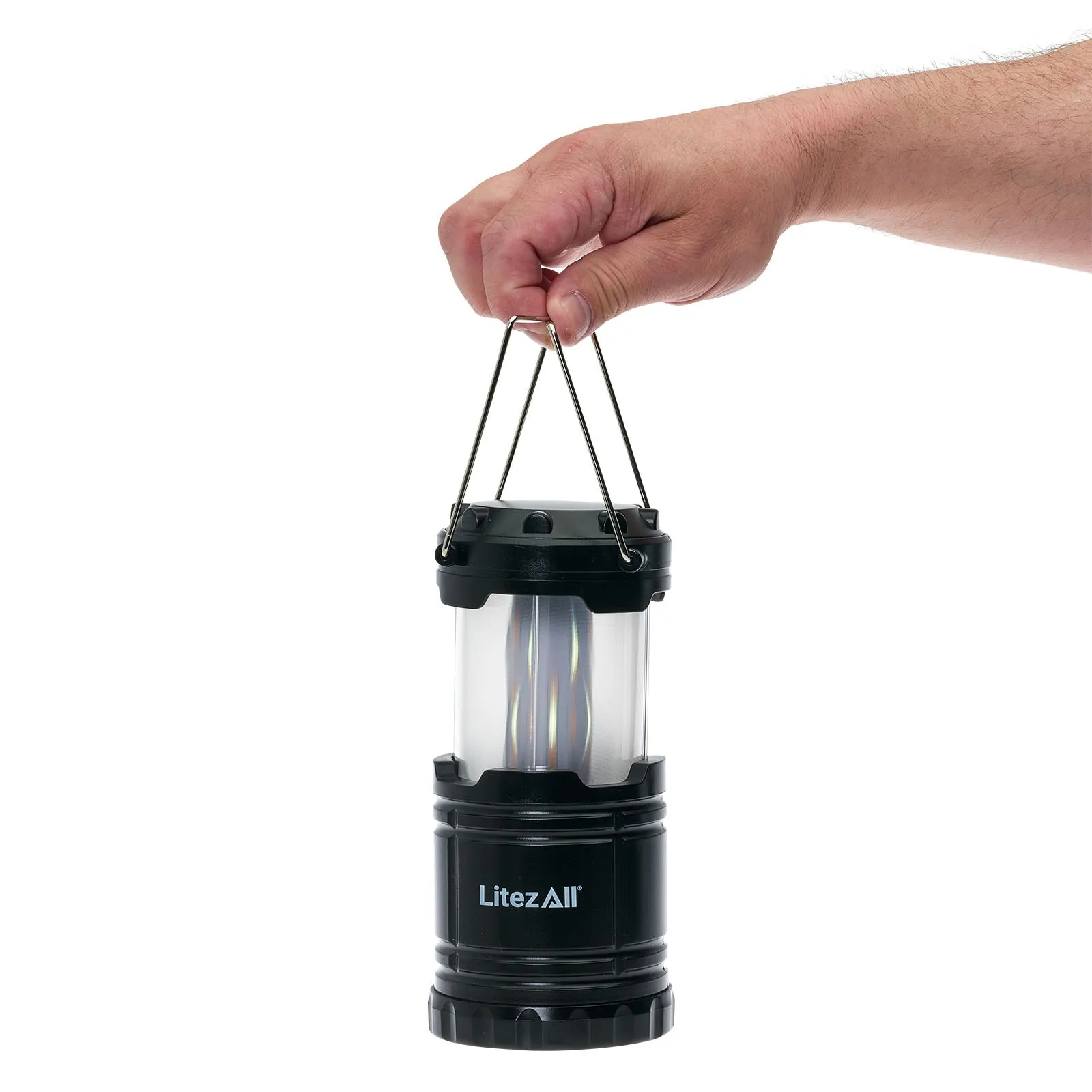 LitezAll Pull Up Lantern with Simulated Flame