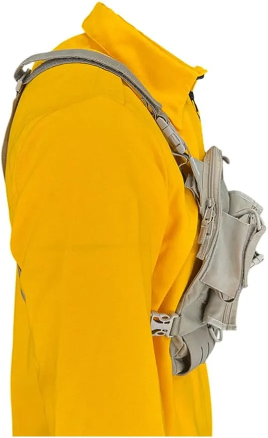 LS-1 Response Radio Chest Harness for 2 Way Radio & Electronics | Search & Rescue, Ski Patrol, Emergency Response - Desert Tan