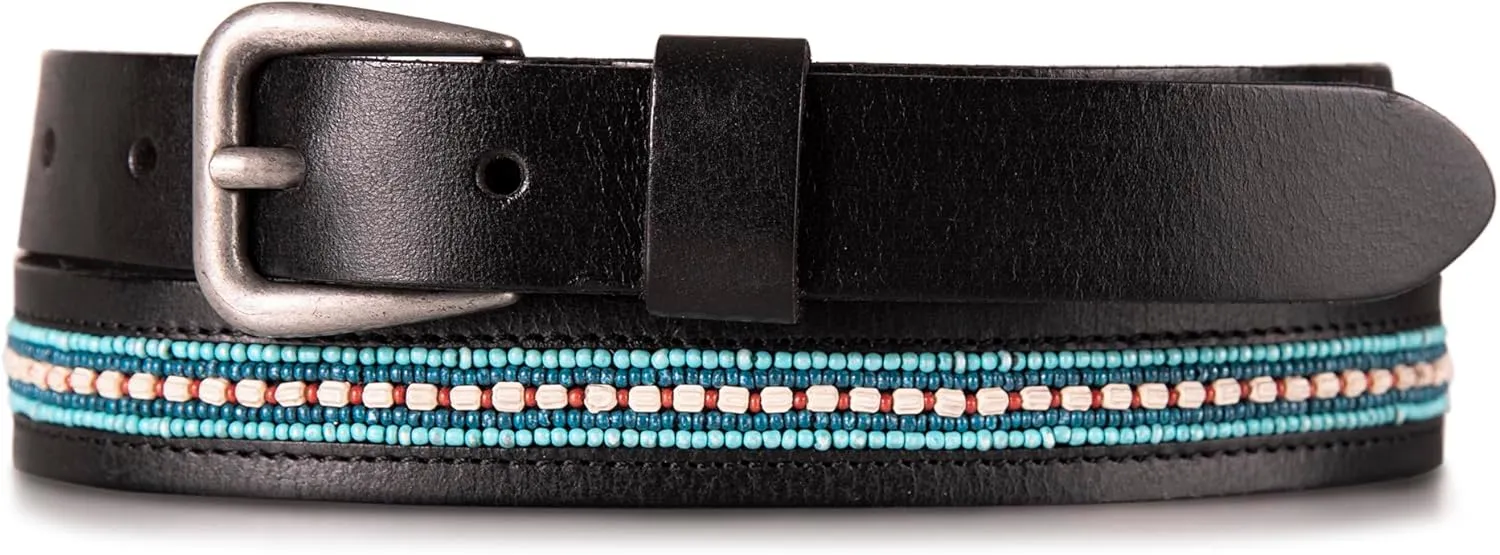 Lucky Brand Women's Western-Inspired Leather Belt | Classic | American Heritage | Casual | Vintage | Cowboy
