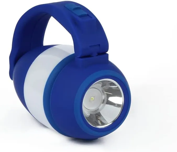 Lumenology 4-in-1 Portable Flashlight, Lamp, & Lantern with USB Power Bank (Blue)