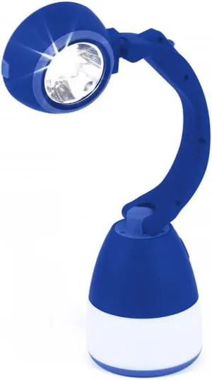 Lumenology 4-in-1 Portable Flashlight, Lamp, & Lantern with USB Power Bank (Blue)
