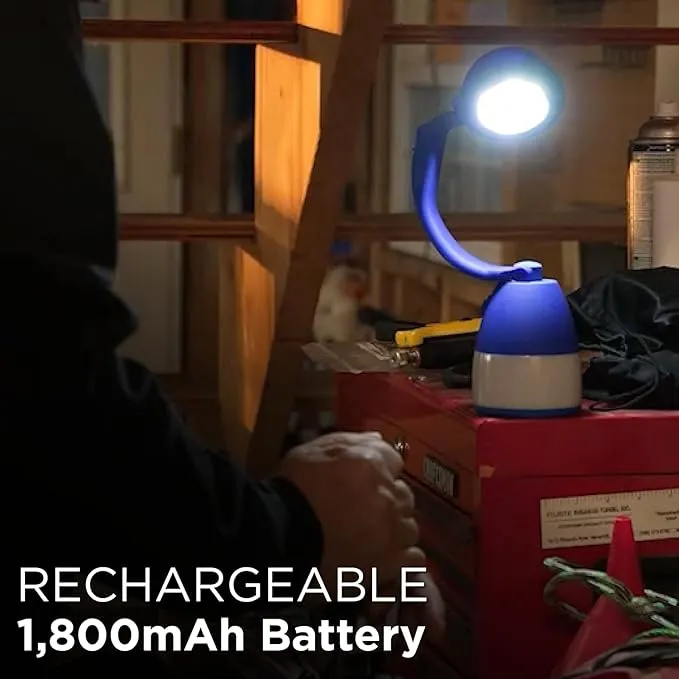 Lumenology 4-in-1 Portable Flashlight, Lamp, & Lantern with USB Power Bank (Blue)