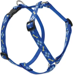 LupinePet Originals 3/4" Dapper Dog 14-24" Adjustable Roman Dog Harness for Medium Dogs