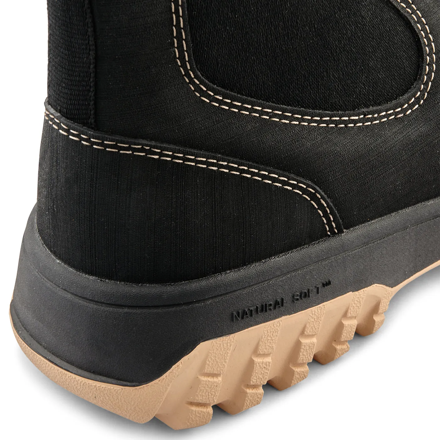 Magda Rubber Track Boot - Black Contrast