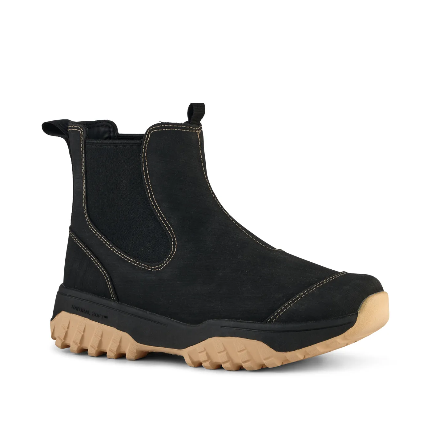 Magda Rubber Track Boot - Black Contrast
