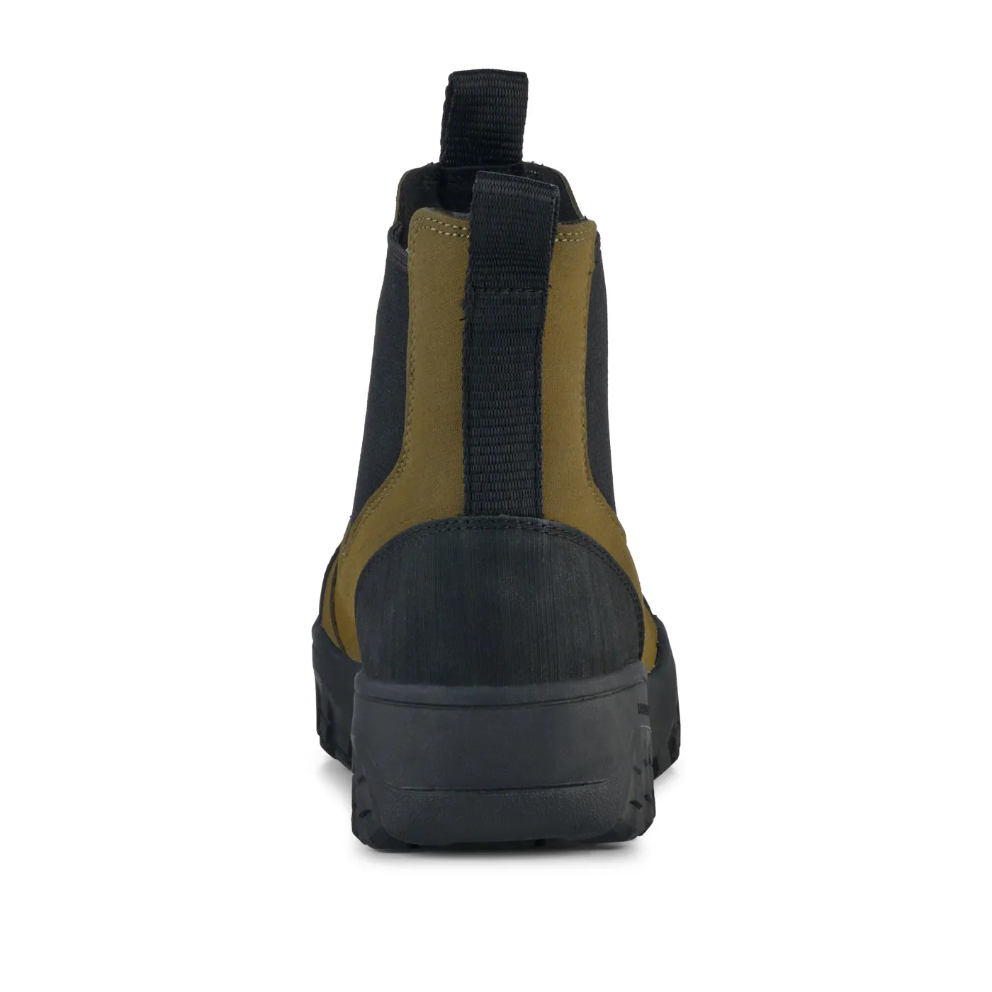 Magda Rubber Track Boot - Dark Olive/Black