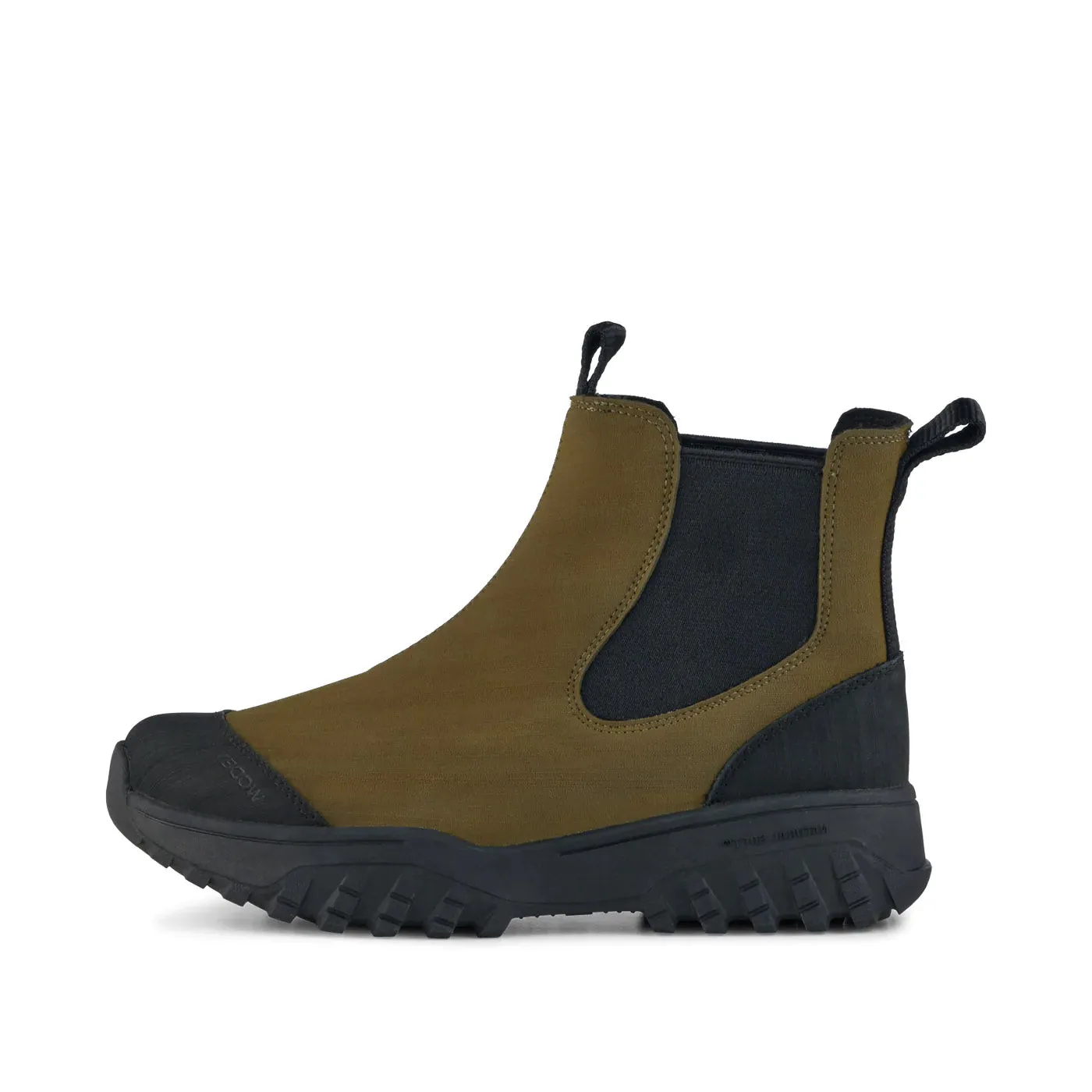 Magda Rubber Track Boot - Dark Olive/Black