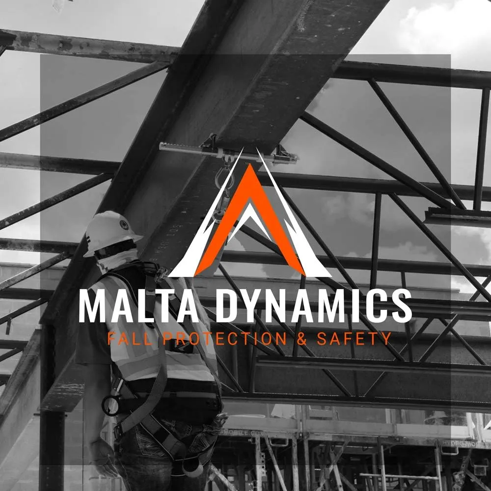 Malta Dynamics Permanent Roof Anchor – 18” Dual D-Ring Fall Protection Anchor, Easy to Install Fall Arrest System, OSHA and ANSI Compliant, Designed for 12” Ridge (16 Pack)