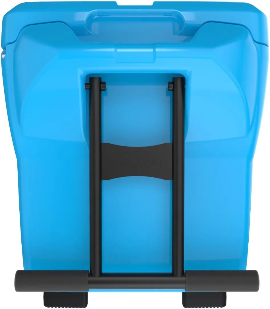 Maluna 50 Quart Wheeled Hard Cooler| Rotomolded | Insulated Portable Ice Chest Box for Drinks, Beverages, Beach, Camping, Picnic, Hunting, Fishing, Boating | Made in USA