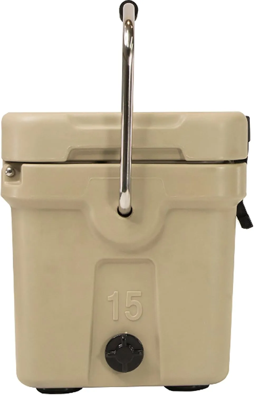 Mammoth Coolers Cruiser Series, Insulated Hard Ice Chest with Durable Double-Walled Rotomolded Construction, Great for On-The-Go Recreational Activities (Cruiser 15, Tan)