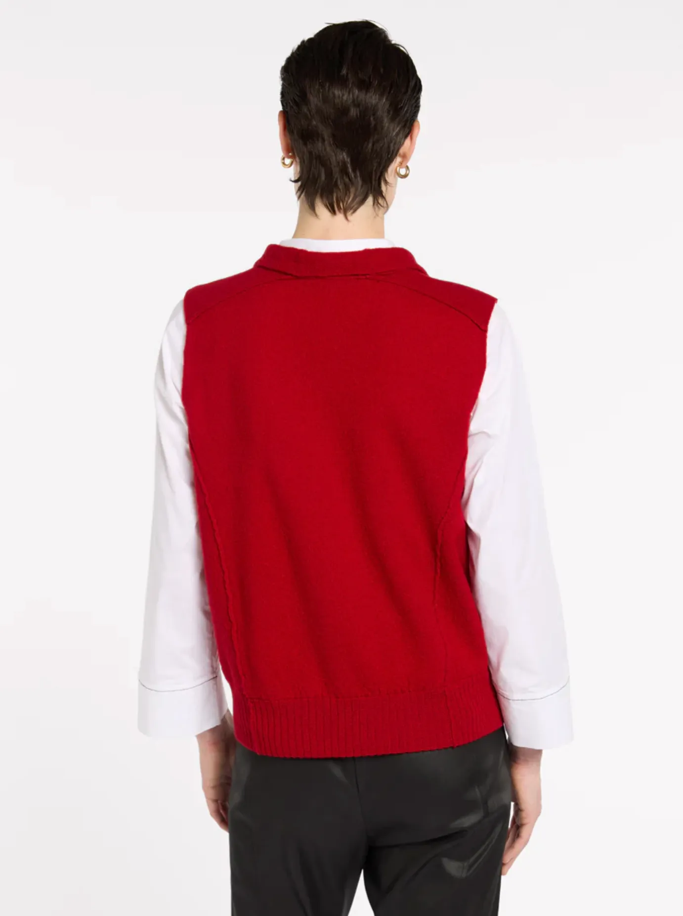 Marco Polo Lightweight Boiled Wool Knit Vest