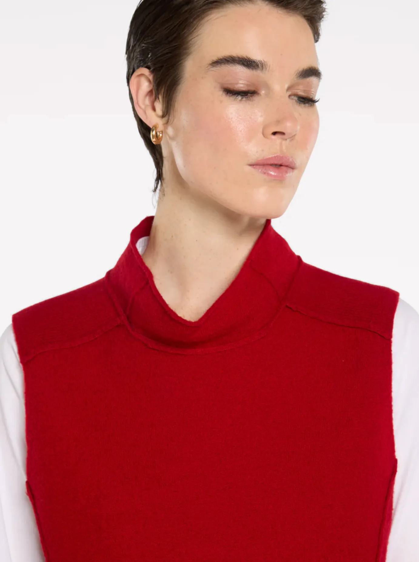 Marco Polo Lightweight Boiled Wool Knit Vest