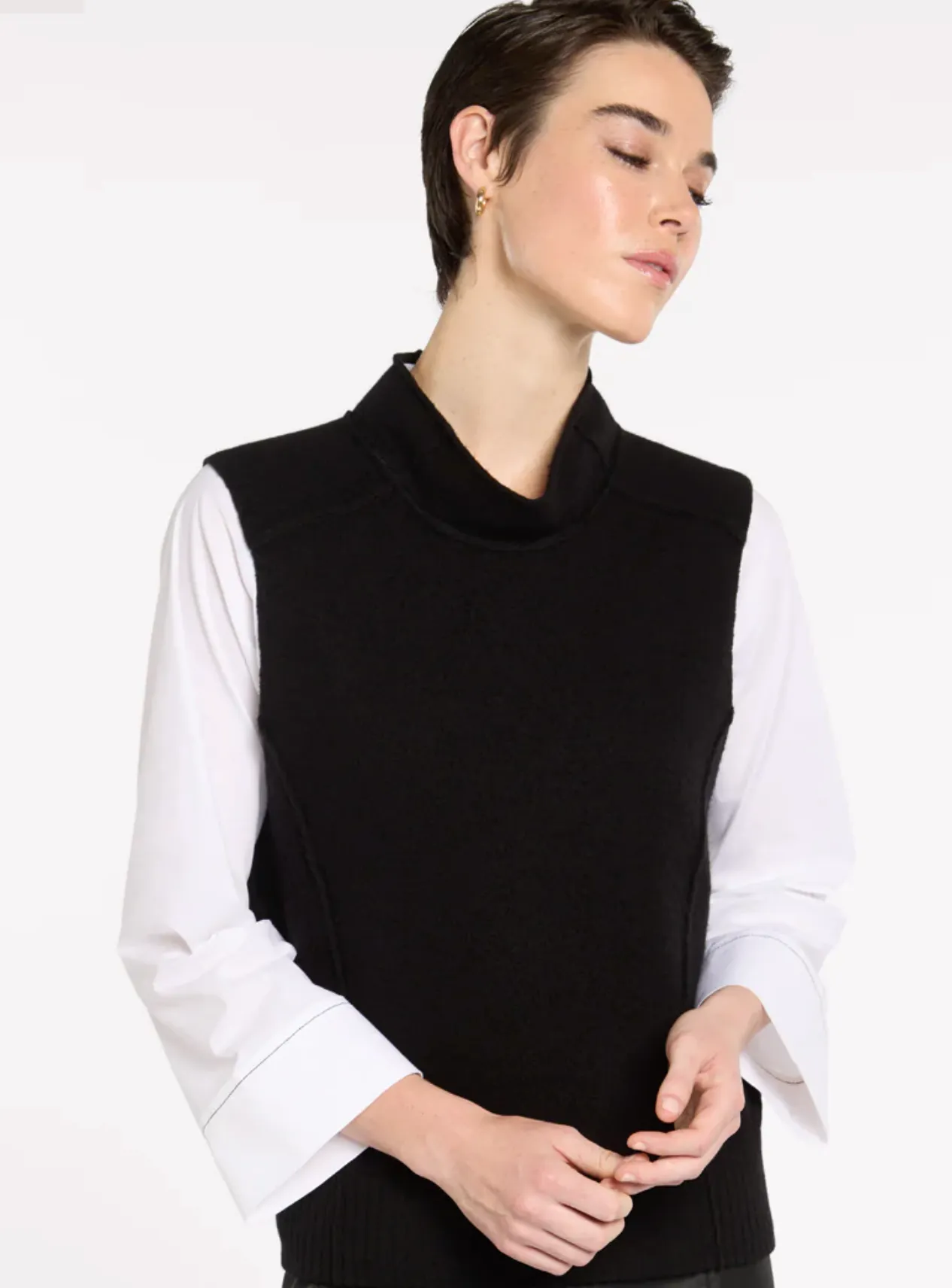Marco Polo Lightweight Boiled Wool Knit Vest