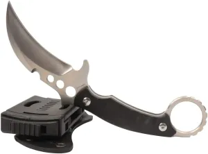 MASALONG kni253 Outdoor Tactical Camping Survival Fixed Claw Blade Knife High carbon stainless steel (Silver Blade)