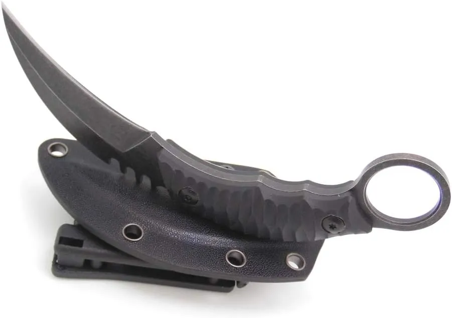 MASALONG Outdoor Survival Claw Tactical Knife Fixed Blade Knife with Sheath