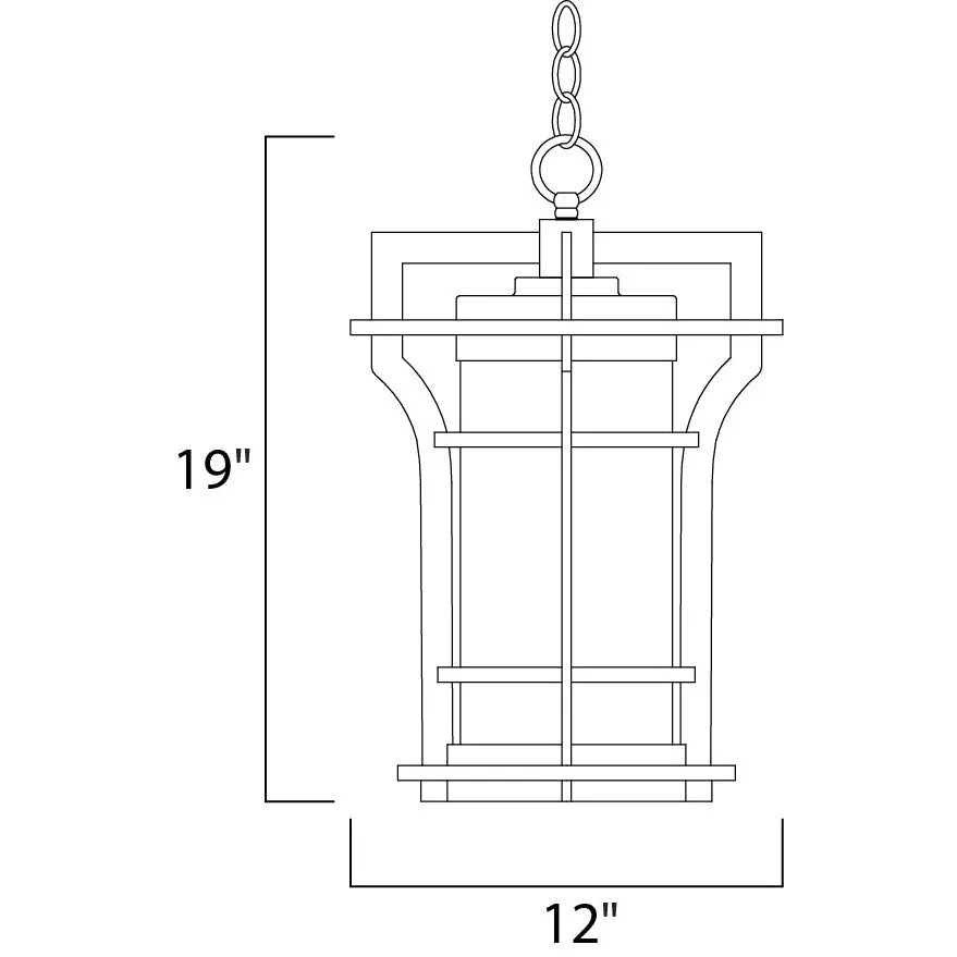 Maxim Lighting OAKVILLE LED E26 65788WGBO Exterior Country Rustic - Black