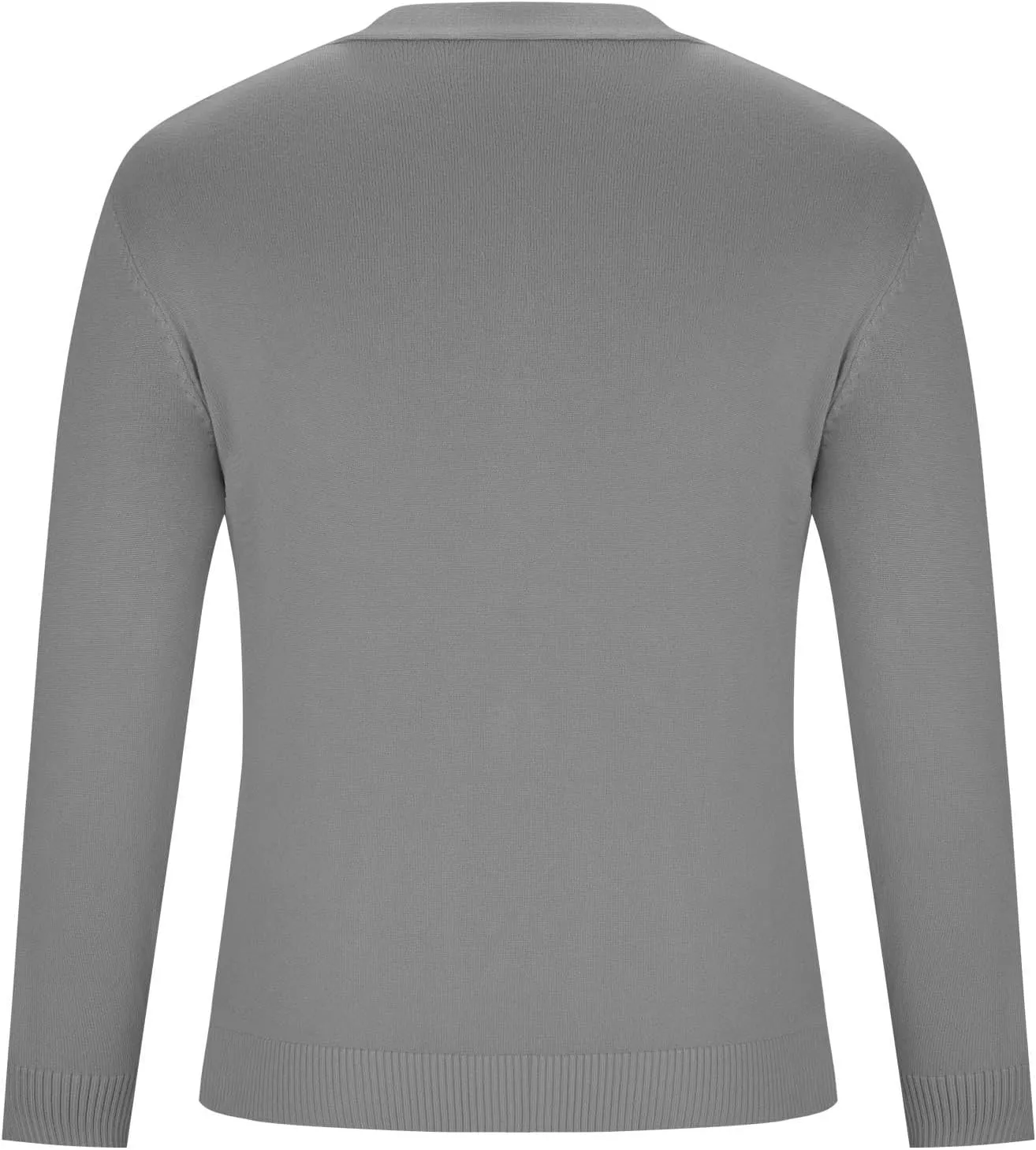Men's Cardigan Sweater Slim Fit Open Front Button Down Sweater Casual Lightweight v Neck Long Sleeve Knitted Cardigan