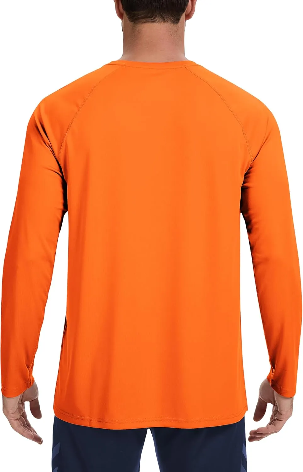 Men's UPF 50  Rash Guard Long Sleeve Shirts Sun Protection SPF UV Lightweight Swim T-Shirts